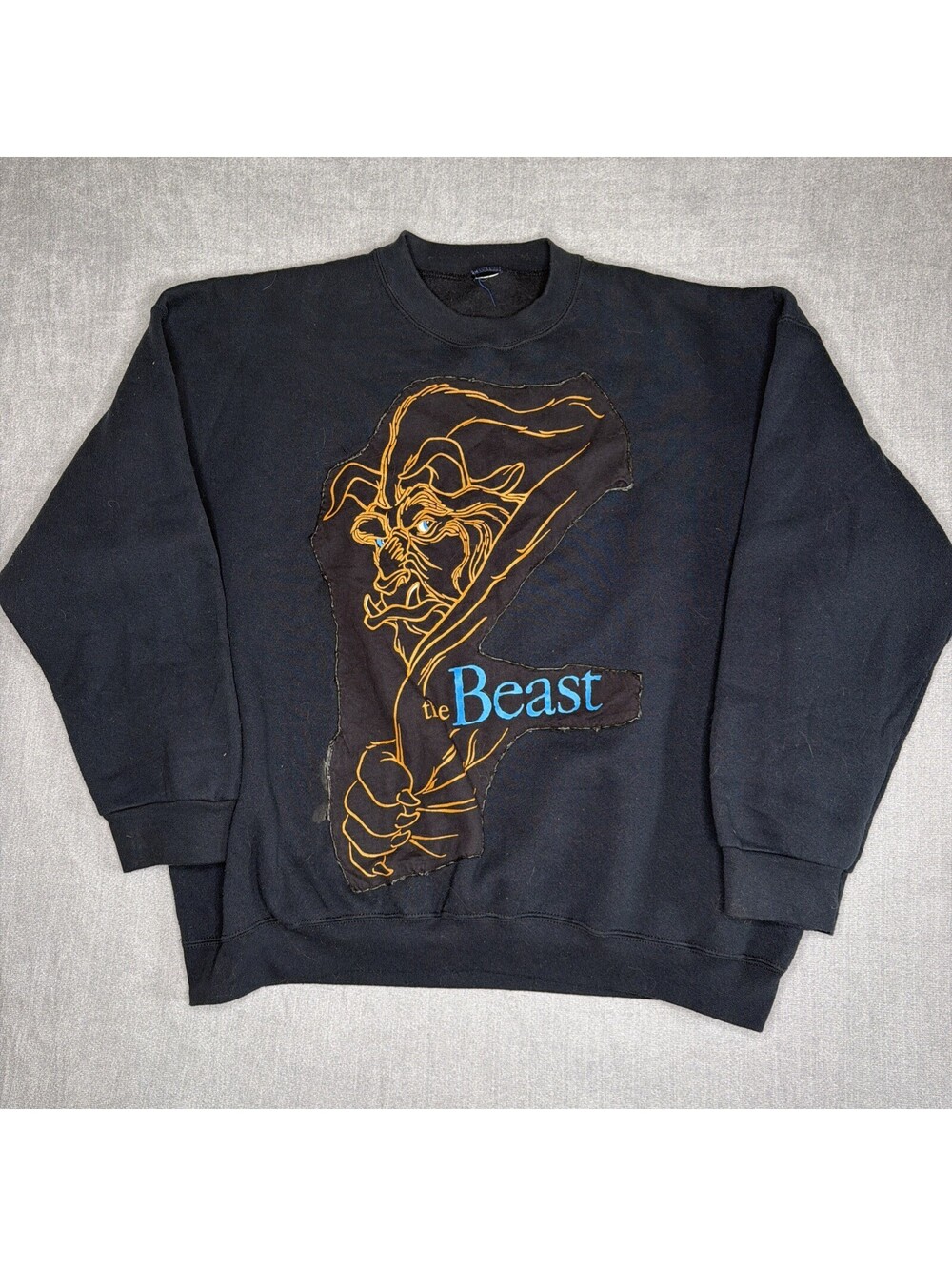 Vintage Disney Reworked XXL Beauty and the Beast Graphic Crew Neck 90s Promo